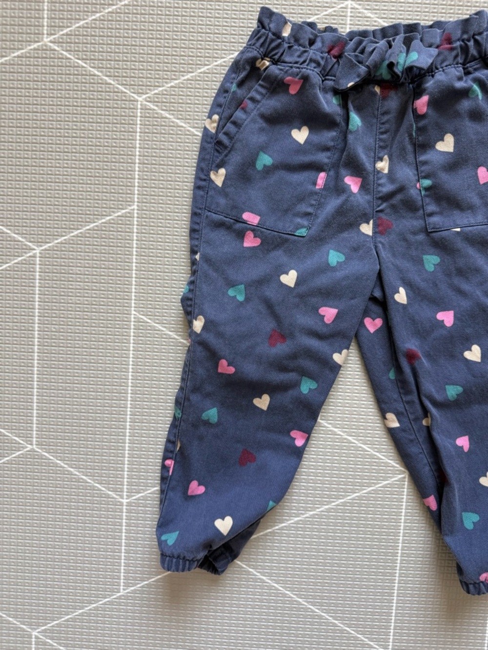 Garanimals|Baby Girl/toddler Navy Heart Print Jogger Pants,size 24M•••Boho kids